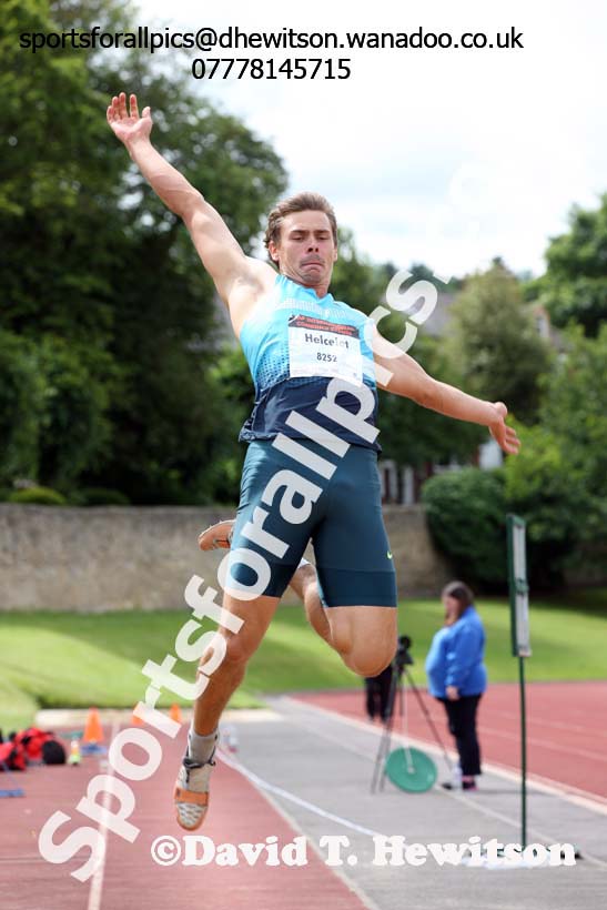 Senior mens long jump, EAP International Combined Events, Hexham Northumberland. Photo: David T. Hewitson/Sports for All Pics
